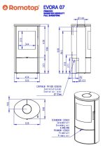 Prostostoječa kaminska peč - ROMOTOP EVORA 03 6,5 kW - slika 4