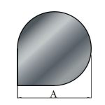 Podložna plošča iz pločevine "kaplja" 100 x 100 cm - slika 2