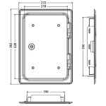 DIMNA VRATCA , ZAŠČITNA 20 x 30 CM  Z NERJAVEČIM PODALJŠKOM - slika 6