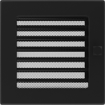 Zračnik ČRNI za kamin z regulacijo 170 X 170 mm