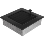 Zračnik ČRNI za kamin z regulacijo 170 X 170 mm - slika 2