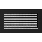 Zračnik ČRNI za kamin z regulacijo 170 X 300 mm
