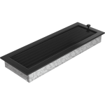 Zračnik ČRNI za kamin z regulacijo 170 X 490 mm - slika 2