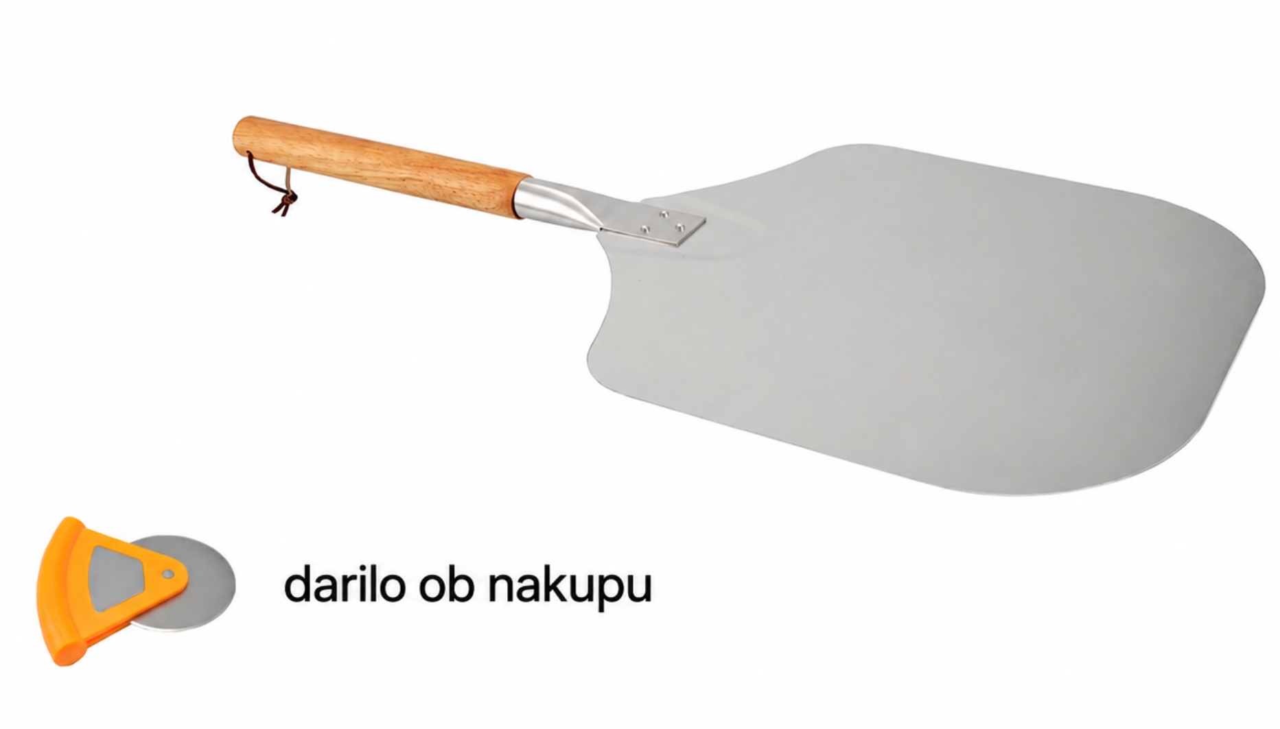 lopar z nožkom Lopar za pizzo ali kruh ALU - slika 1